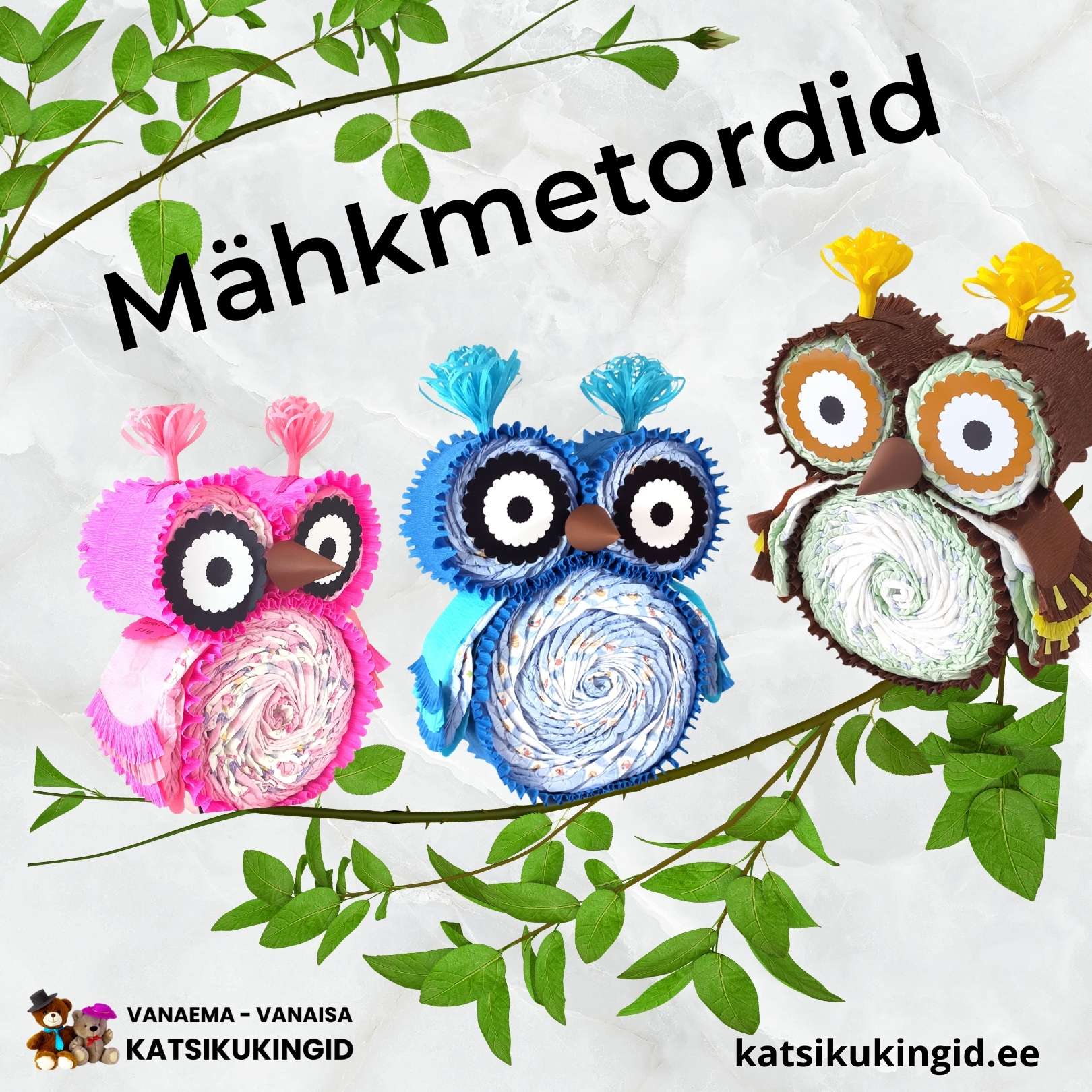 Kingi käsitööna valminud kommilill (lill+kommid), mis ei närbu ja maitseb hästi!