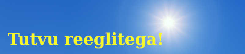 Reeglid!